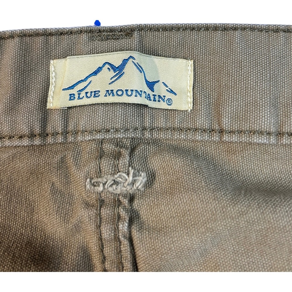 Blue Mountain Mens Tan Canvas Utility Work Pants Size 44x32 Carpenter Style - Picture 3 of 8